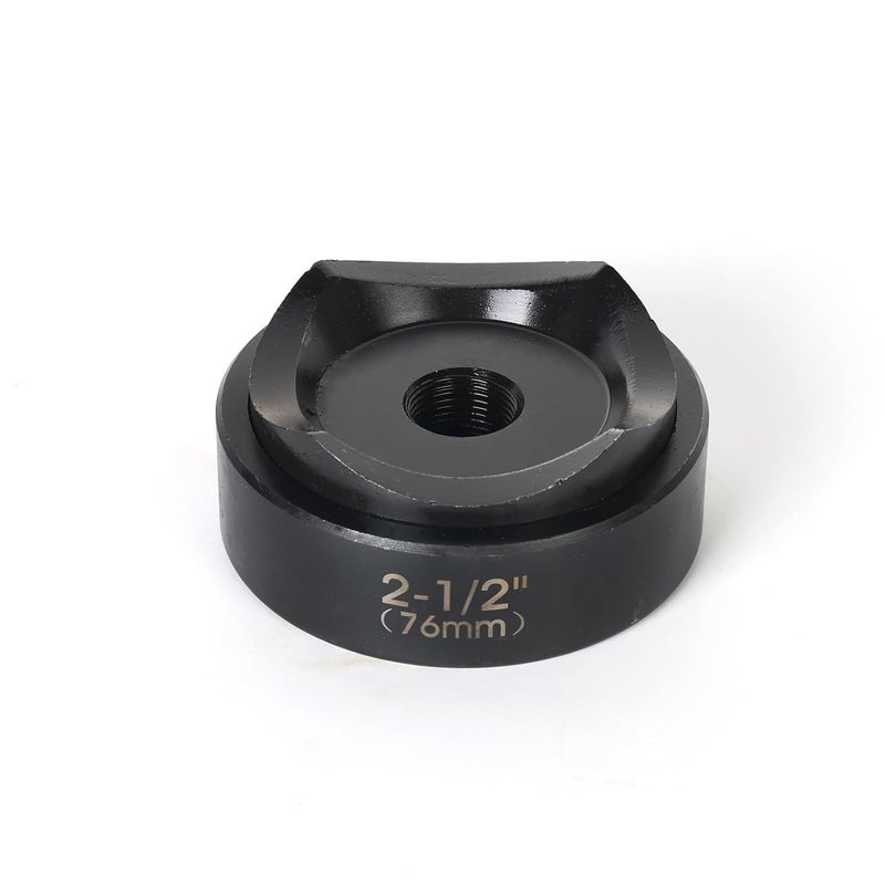 ZUVER 2-1/2" (76mm) Conduit Punch and Die Black Oxide Finish, Work with KO Tools Hydraulic Knockout Driver 3/4"-16UN Thread - Image 4